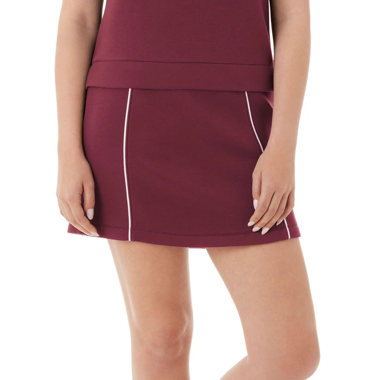 PIQUE SANDWASH SKORT - RED XS:- Red - Online Only, XS