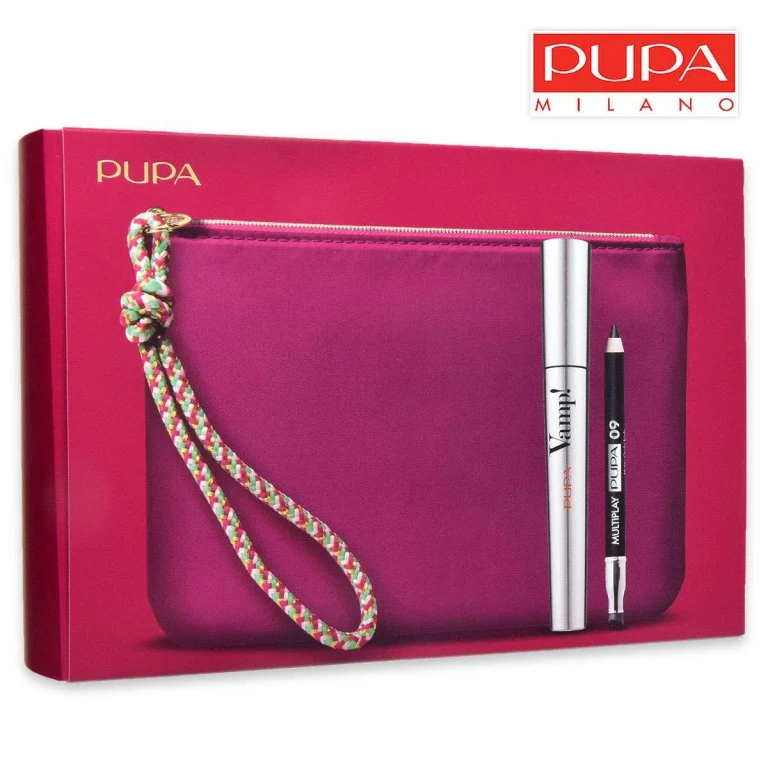 Pupamake-up kit mascara vamp + mini multiplay 09 + clutch bag