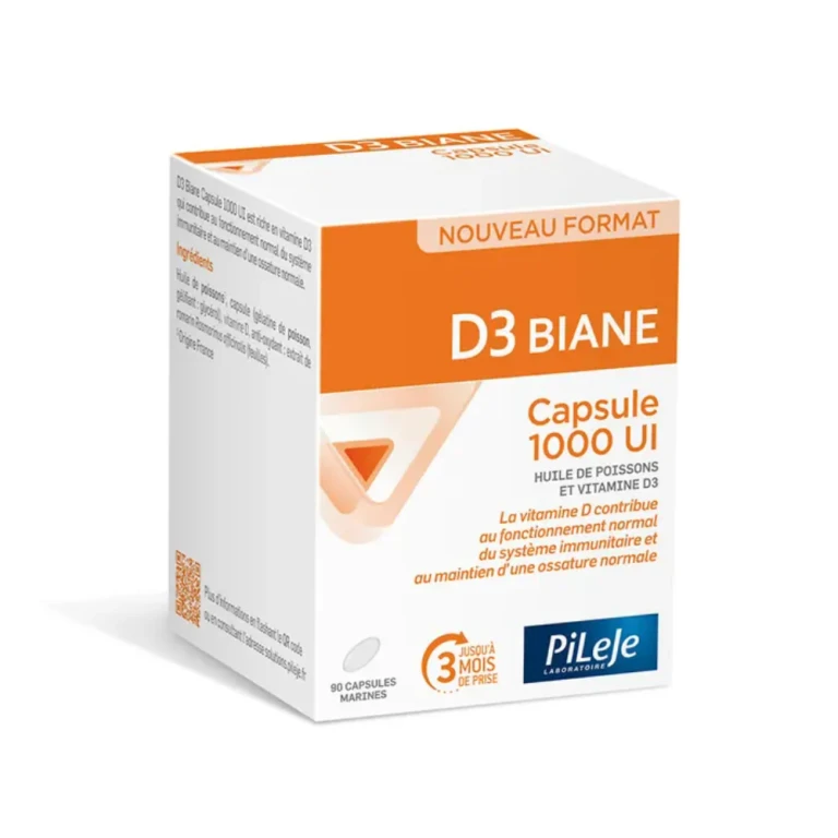 D3 Biane Vitamin D3 1000UI 90 marine capsules