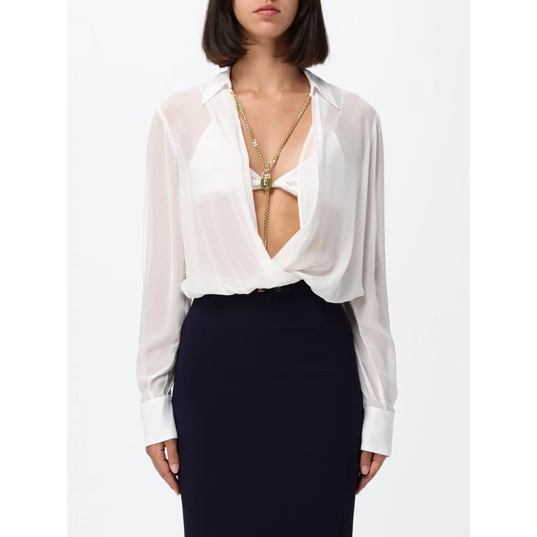 Camisa ELISABETTA FRANCHI color marfil