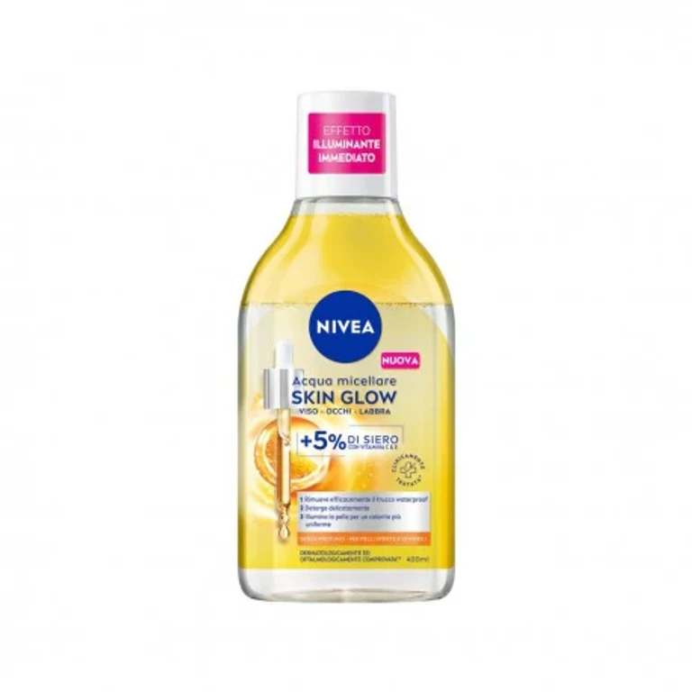 Skin Glow Micellar Water Face and Eye Make-up Remover With 5% Serum + Amino Acid Complex 400 Ml