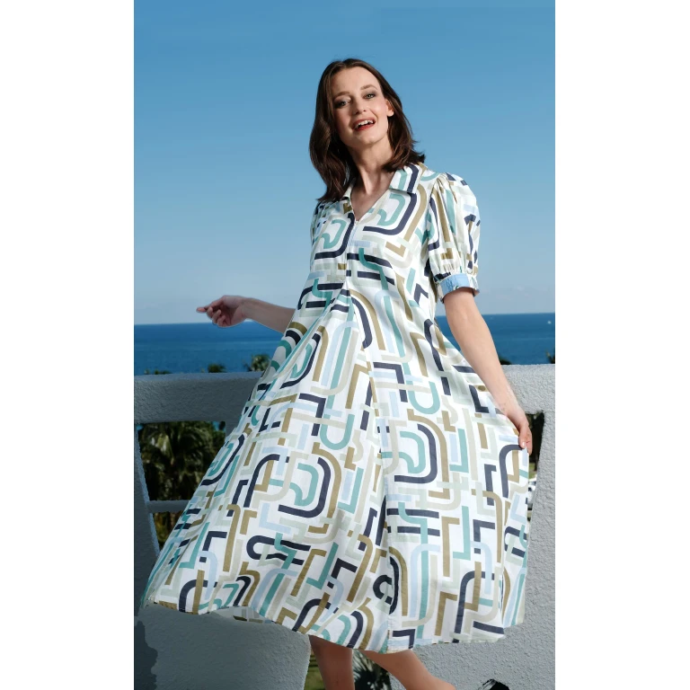 Montauk Dress Abstract Print