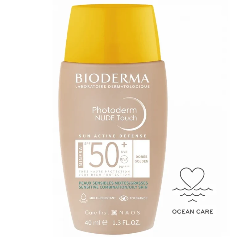 Photoderm Nude Touch SPF50+ - Golden Tint - Sensitive Mixed / Oily Skin 40ml