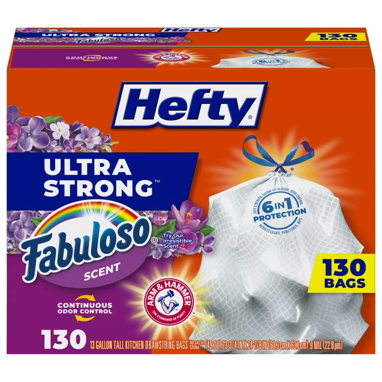Ultra Strong Kitchen Drawstring Trash Bags, Fabuloso Scent 13 gal., 130 ct.