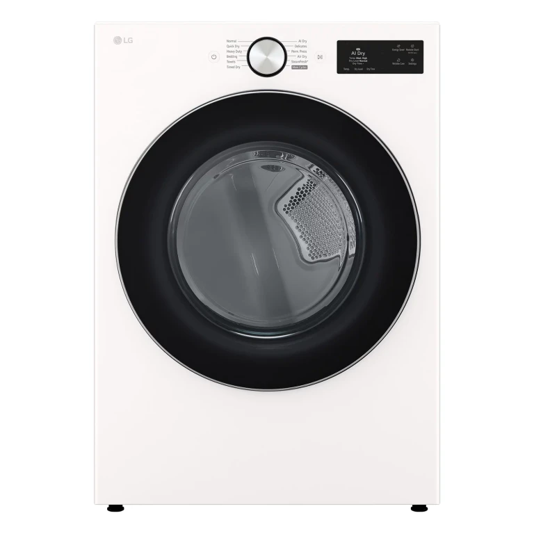 7.4 cu. ft. Ultra Large Capacity Electric Dryer with AI Sensor Dry - White:- Alpine White