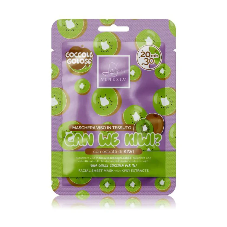 Can We Kiwi Maschera viso in tessuto