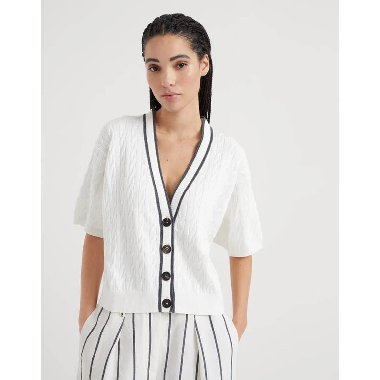 Wowhite Cable Knit Sweater