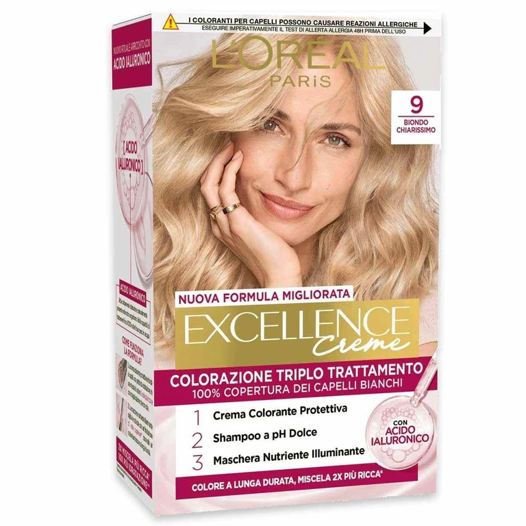 L'Oreal Excellence Triple Treatment Color No. 9 Very Light Blonde