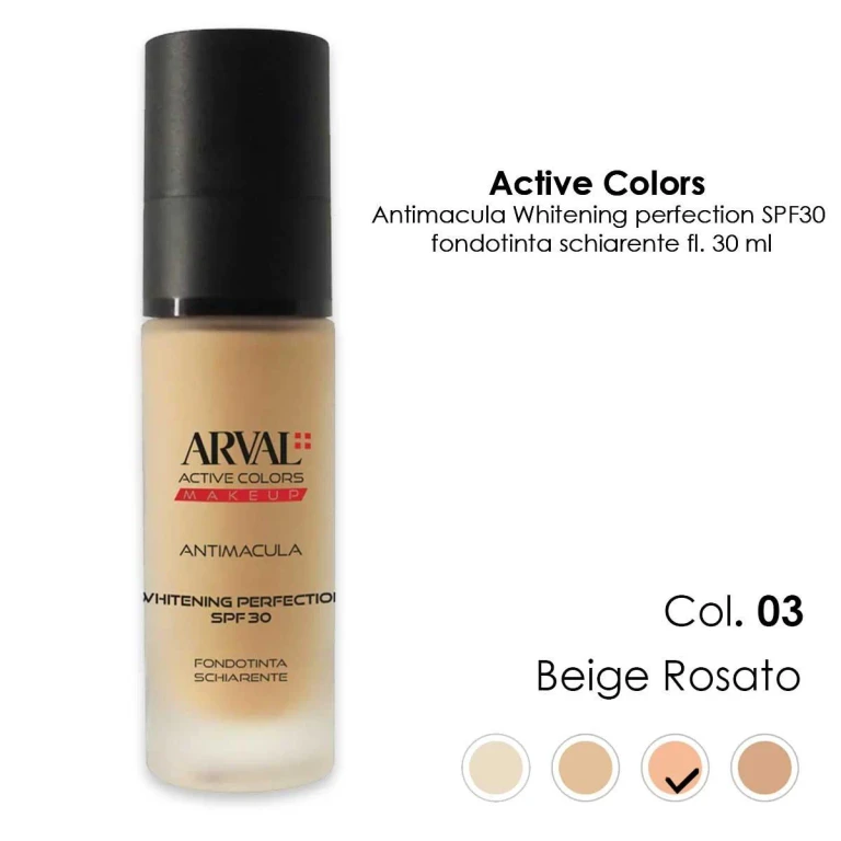 antimacula - Whitening Perfection SPF30 n. 03 - pink beige lightening foundation fl 30ml