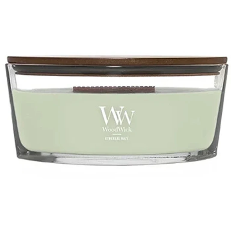 Ethereal Haze Scented Candle with Wooden Wick (Hearthwick) 16oz