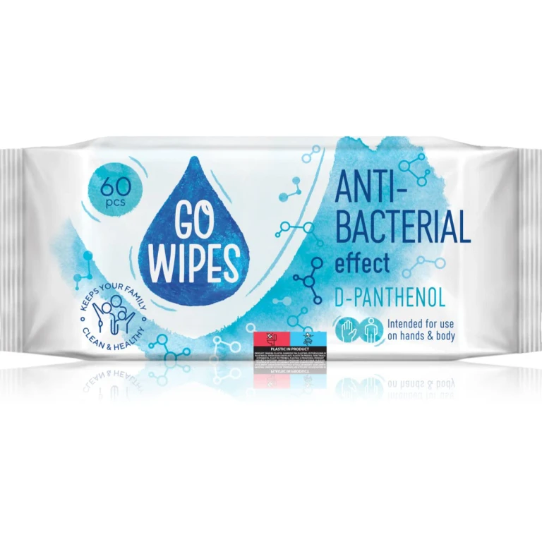 Anti-Bacterial Effect D-Panthenol Wet Cleansing Wipes For Hands And Body 60 Pcs
