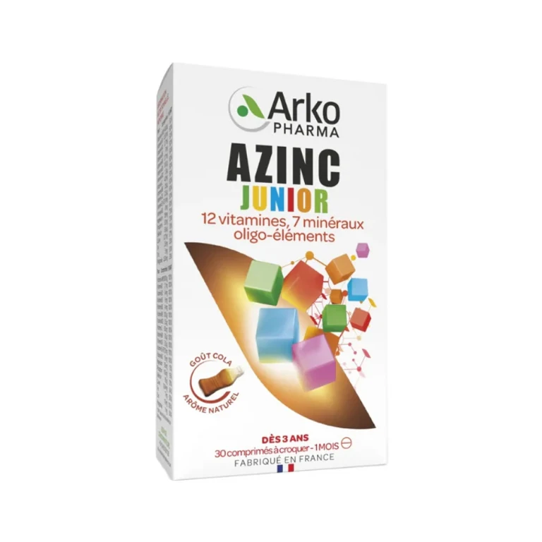 Azinc Junior Cola Flavor Vitamins C & E, Zinc 30 tablets