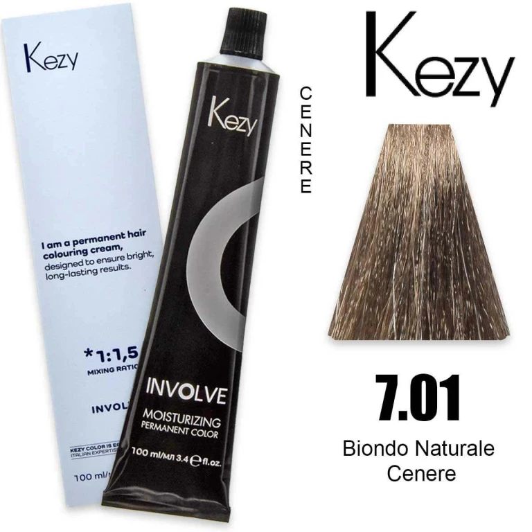 involve color 100 ml blonde naturale ash 7.01