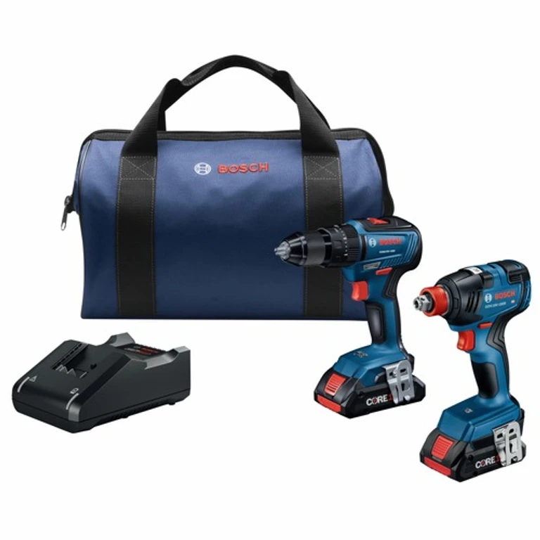 18V Brushless Lithium-Ion 1/2 in. Cordless Hammer Drill/Driver and 2-in-1 Bit/Socket Impact Driver/Wrench Combo Kit with 2 Batteries (4 Ah)