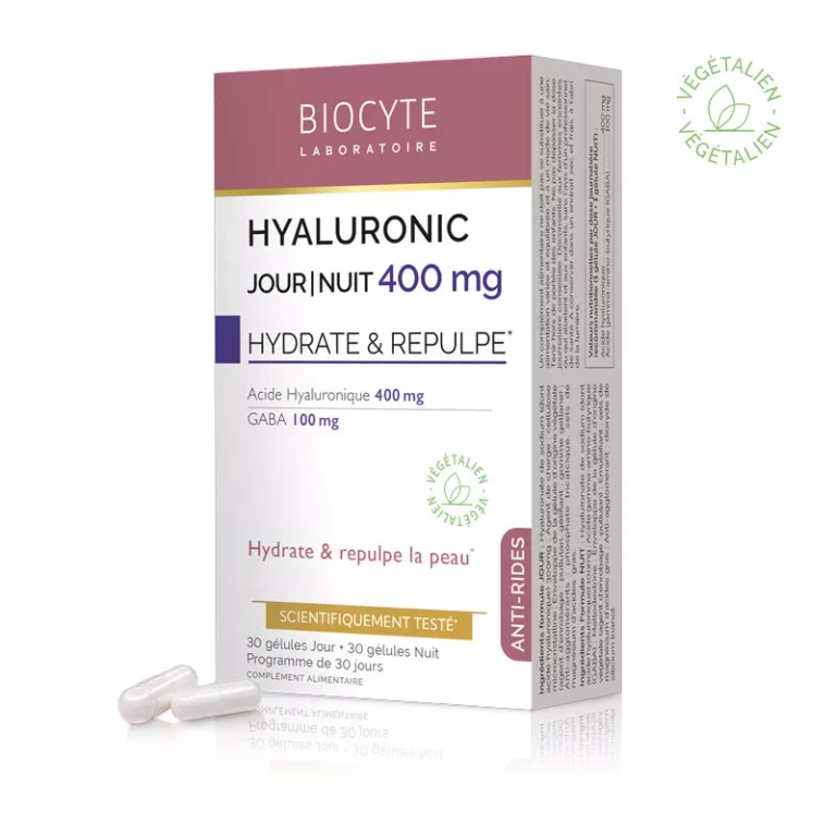Anti-wrinkle Hyaluronic 400mg Hydrates and plumps x 30 day capsules + 30 night capsules