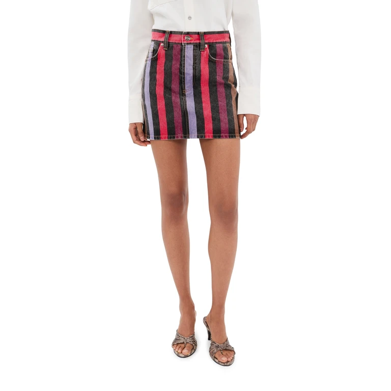 Denim Skirt Multicolor 36