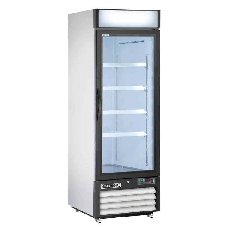 X-Series Single Door Upright Merchandiser Freezer, White (23 cu. ft.) - Standard:- White