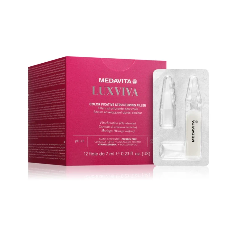 LUXVIVA Color Fixative Structuring Filler post-coloring vial for all hair types 12x7 ml