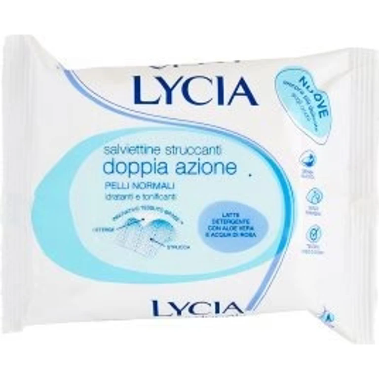 Double Action Makeup Remover Wipes Normal Skin 20 Pieces