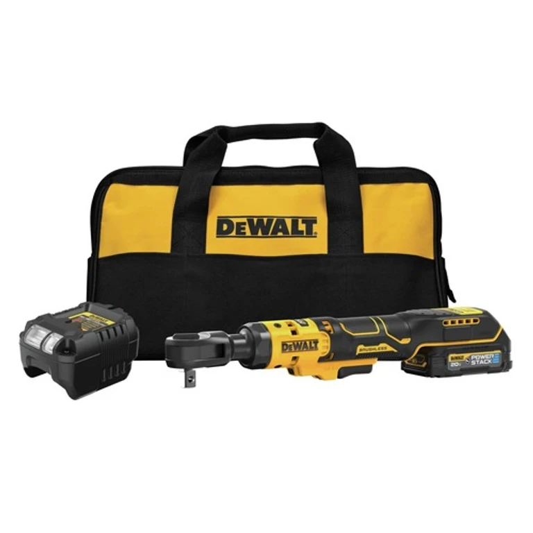 20V MAX ATOMIC Lithium-Ion Brushless 1/2 in. Cordless Ratchet Kit with POWERSTACK (1.7 Ah)