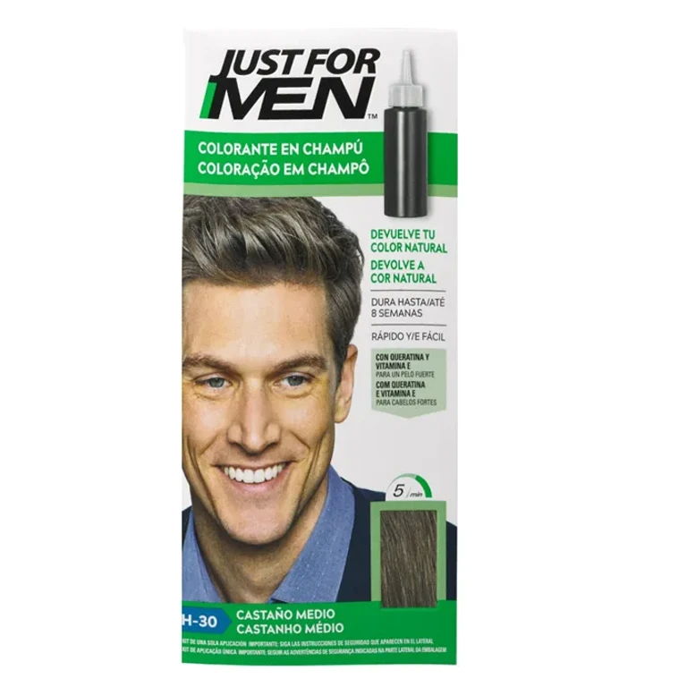 Just Men's Coloring Shampoo Medium Brown 30 ml