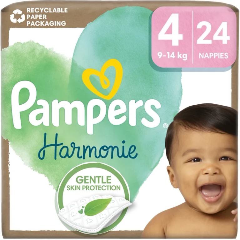 Harmonie Size 4 disposable diapers 9-14 kg 24 pieces