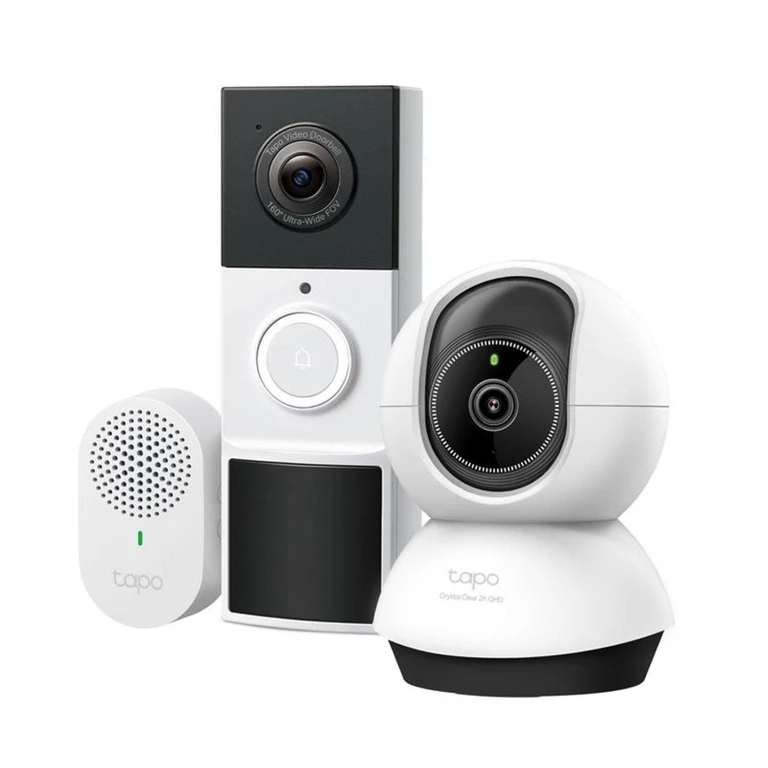 Tapo Home Security Camera + Doorbell Bundle