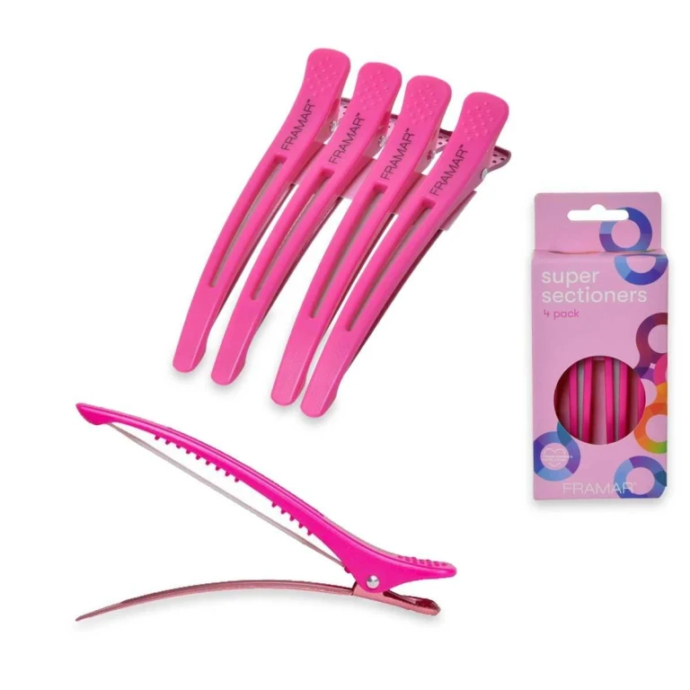 Super Sectioning Clips Pink 4 pieces