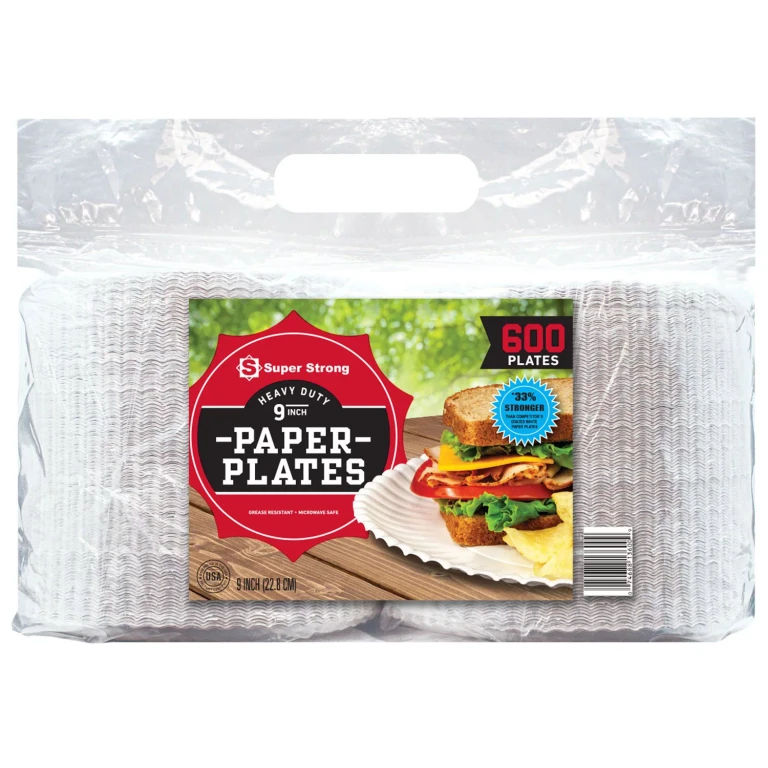 Heavy-Duty Paper Plates, 9' (600 ct.)
