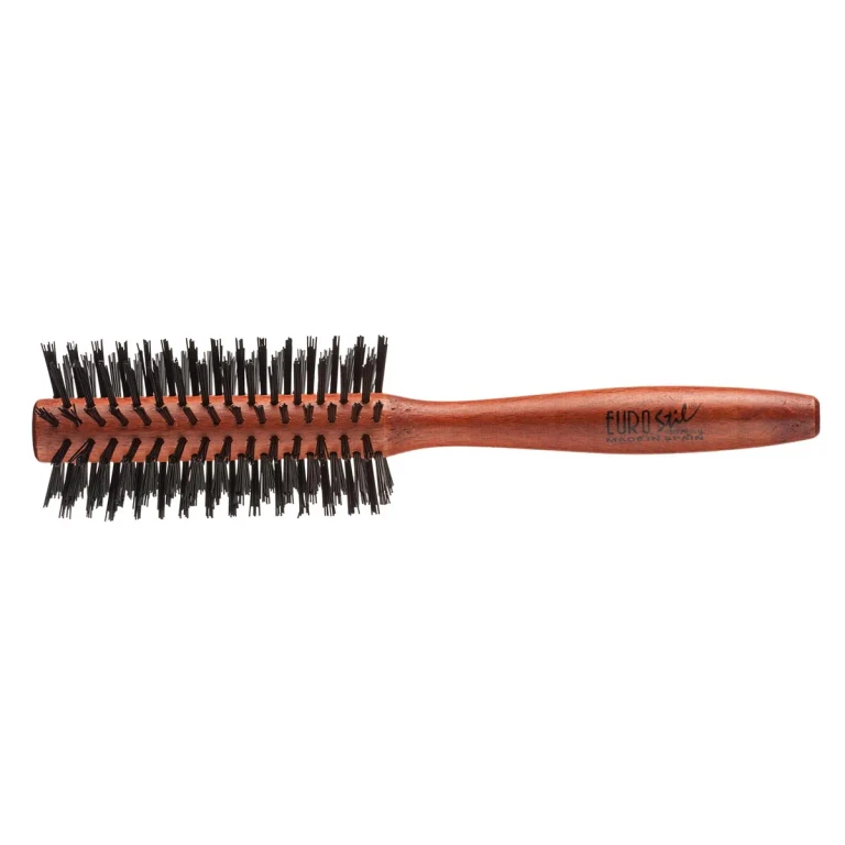 Circular brush in wood and nylon Eurostil 1 pc.