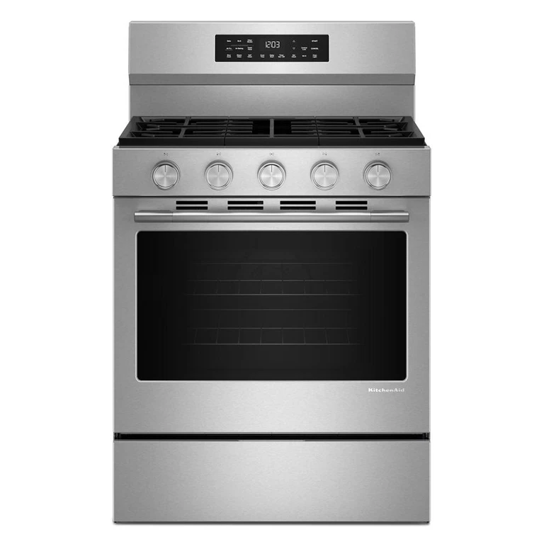 5.0 Cu. Ft. Smart Freestanding Gas Range w/ Convection Cooking Modes in Stainless Finish