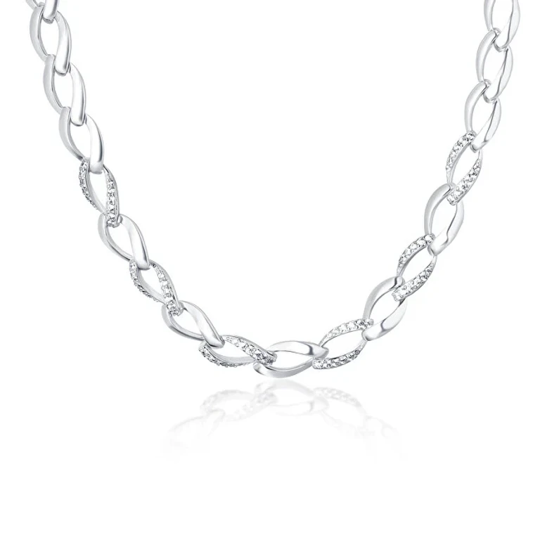 Solid Silver Chain With Zirconia Svln0205Sh2Bi42