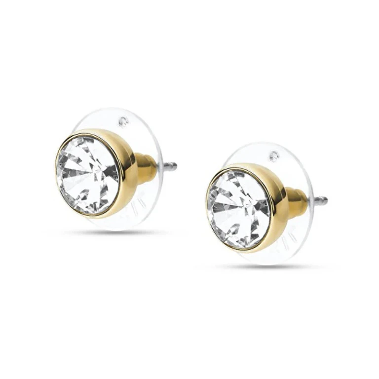 Gold-Plated Earrings With Crystals Joa00668710