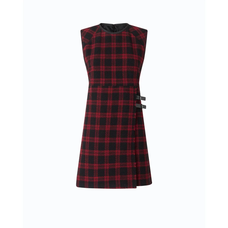 Robe courte à carreaux - 36