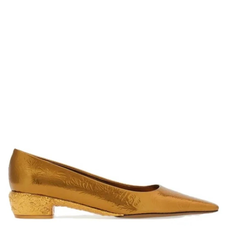 Riace Laminated Leather Pumps