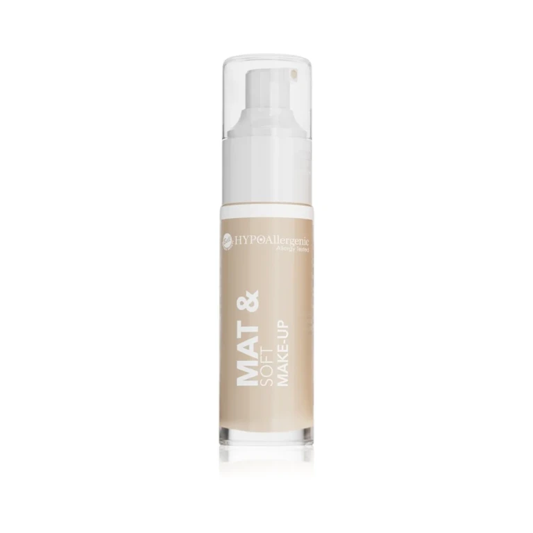 Hypoallergenic Mat&Soft light mattifying foundation color 02 Natural 30 ml