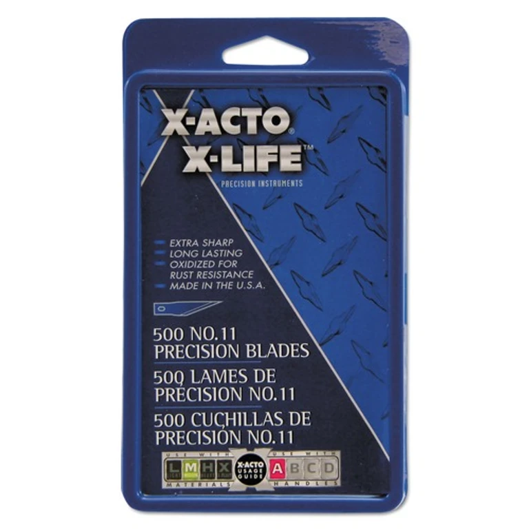 No. 11 Bulk Pack Blades for X-Acto Knives (500/Box)