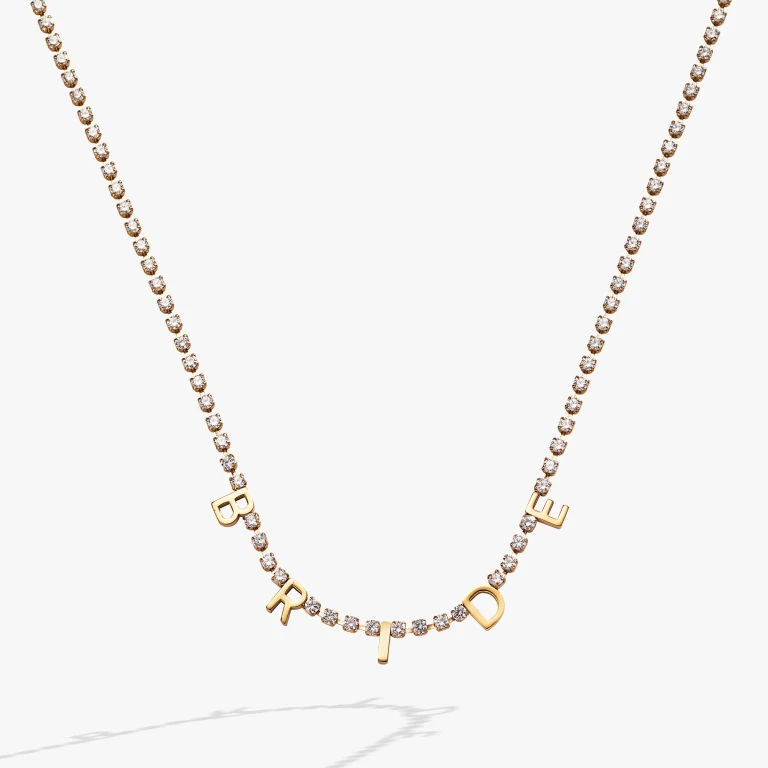"Bride" Crystal Tennis Necklace