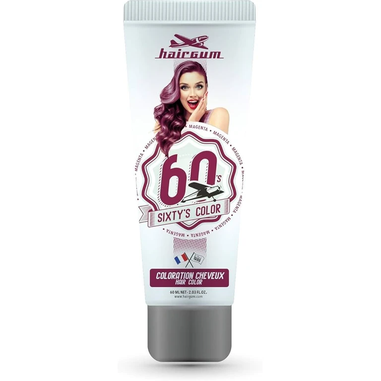 Sixty's Hair color Magenta Color