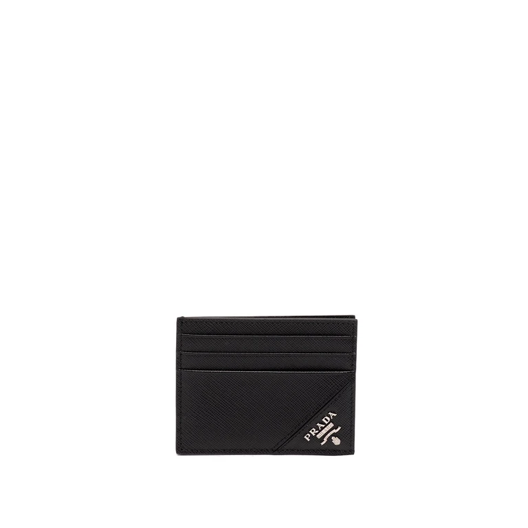 Prada ブラック レザー ウォレット