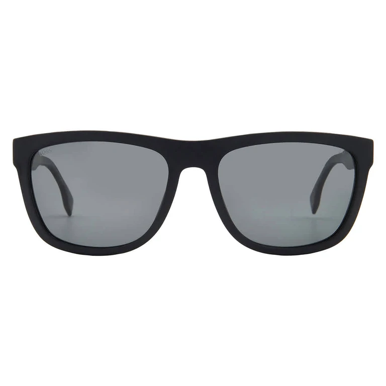 Polarized Grey Square Mens Sunglasses BOSS 1439/S 0003/M9 58