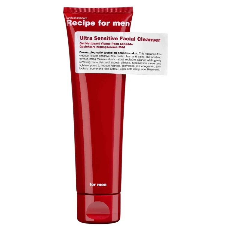 Ultra Sensitive Facial Cleanser Gel Gentle Fragrance-Free Face Cleanser 100 ml
