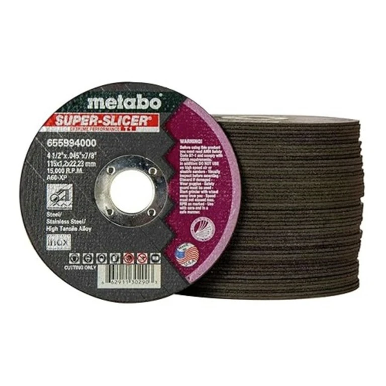 US655994050 (50/Carton) A60XP Super Slicer T1 4.5 in. x 0.45 in. x 7/8 in. Cutting Wheel Pack