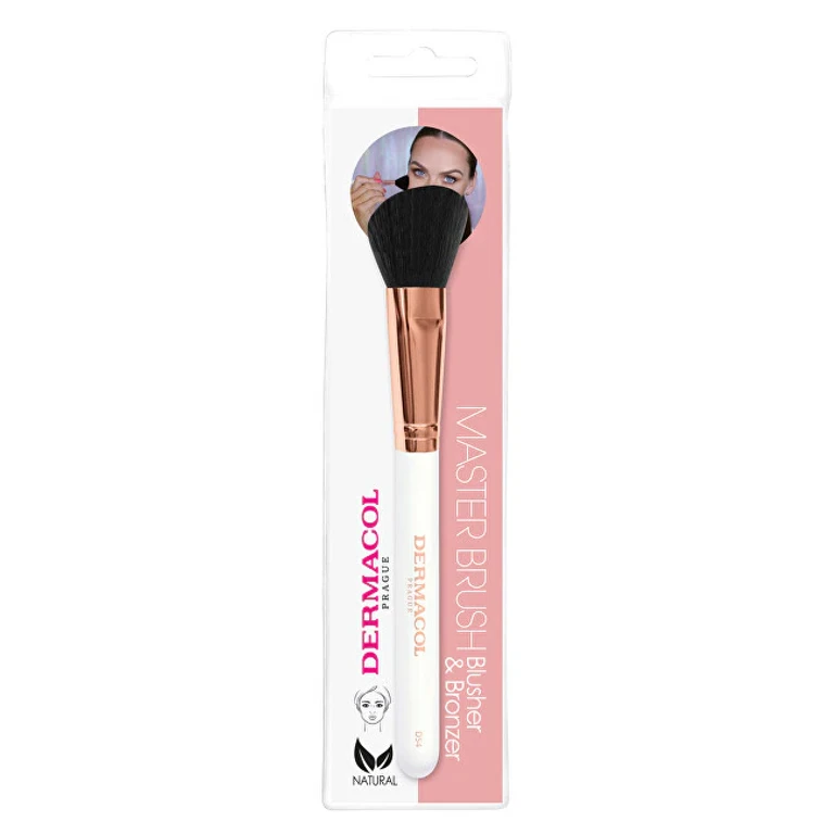 Cosmetic brush blush and earth with rose gold case D54