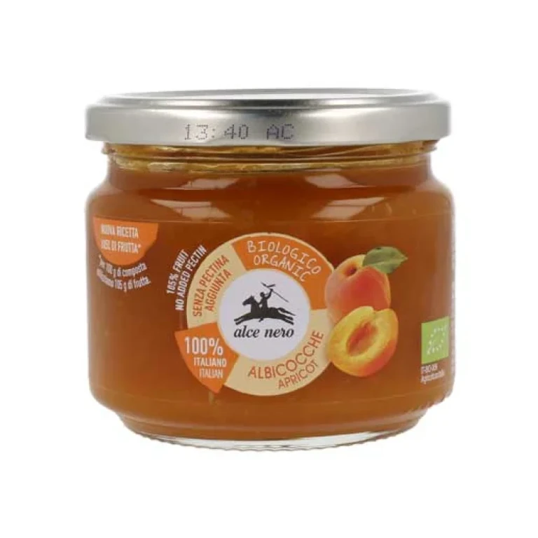 Organic Apricot Compote spa Alce Nero 270g