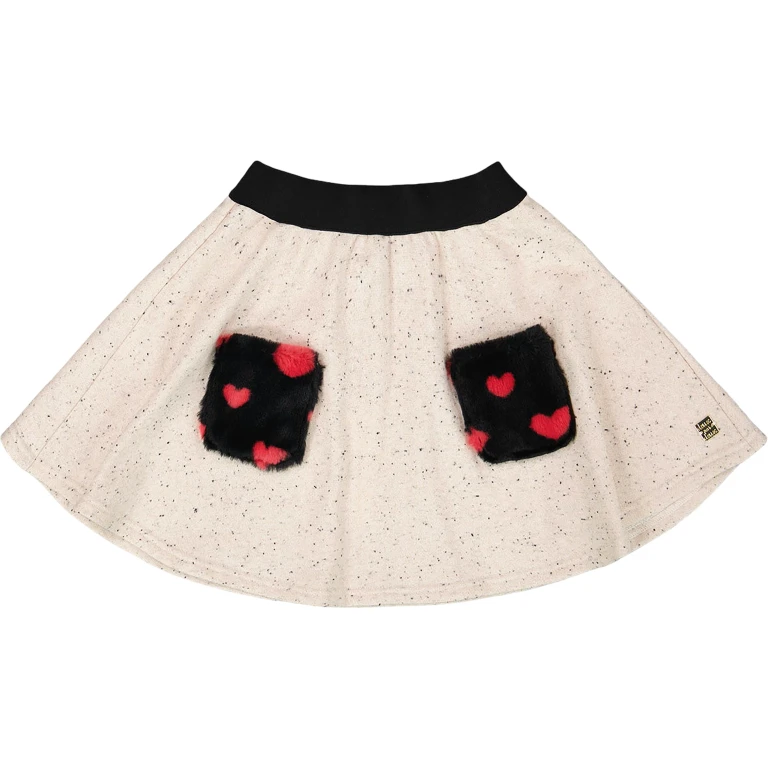 Glittering French Terry Skirt - Little Girl