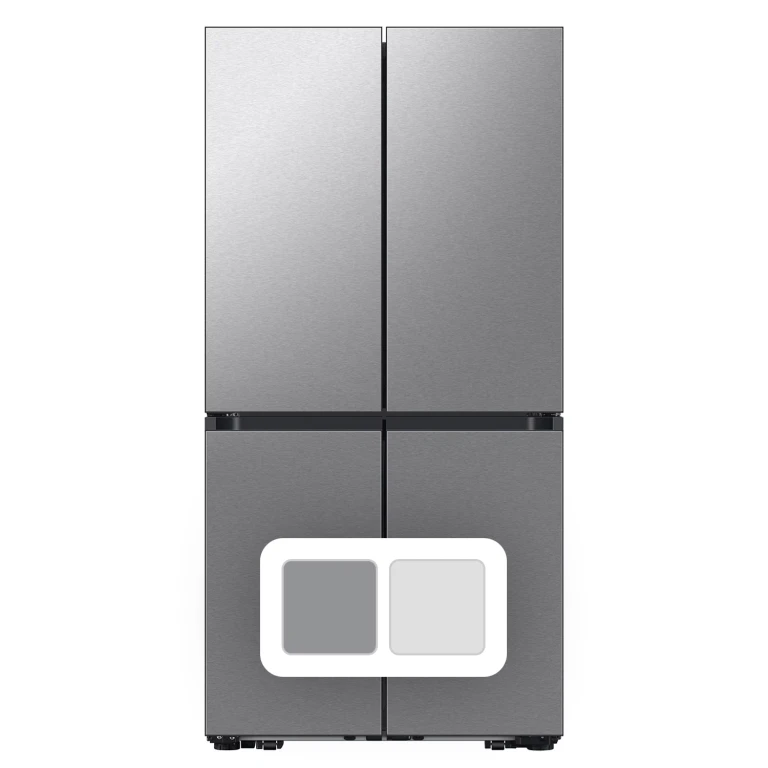 Bespoke 4-Door Flex Counter Depth Refrigerator (Stainless Steel):- Stainless Steel