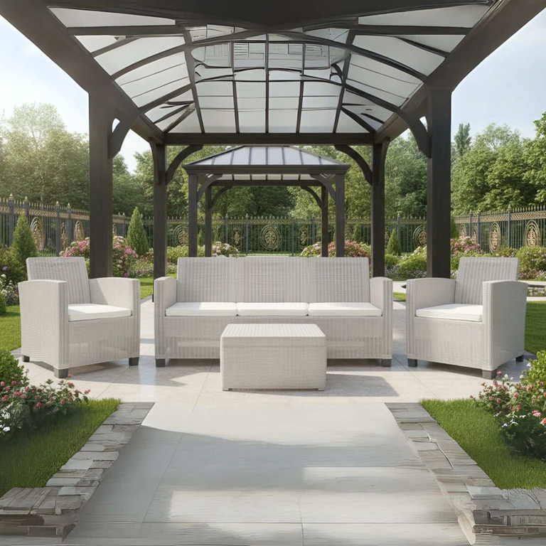 Taupe 4-piece Sofa Patio Set