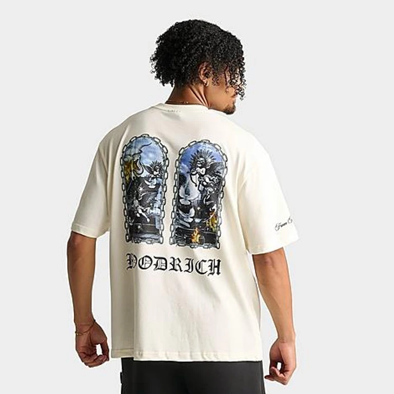 Hoodrich Men's Arco T-Shirt in Off White Size: Small