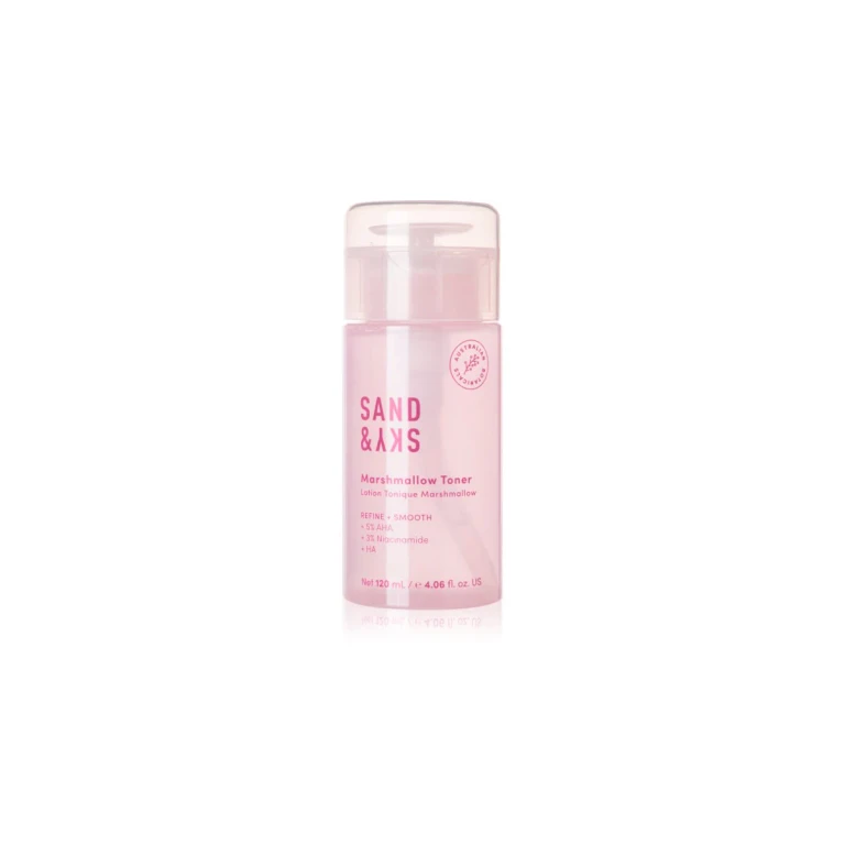 The Essentials Marshmallow Toner gentle exfoliating tonic lotion to regenerate the skin surface 120 ml